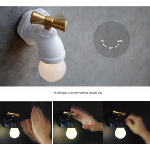 Portable Faucet Shape Voice Control LED Night Light For Kids Room Decor