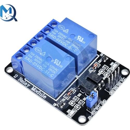 1 2 Channel Timer Delay Switch Controller Board DC 5V Relay Module with Optocoupler Isolation For Arduino Smart Home Appliance