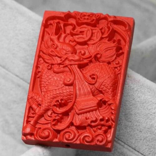 9 style fashion synthetic red cinnabar carved lucky charms pendants vintage fit diy necklace beauty accessories jewelry B1544