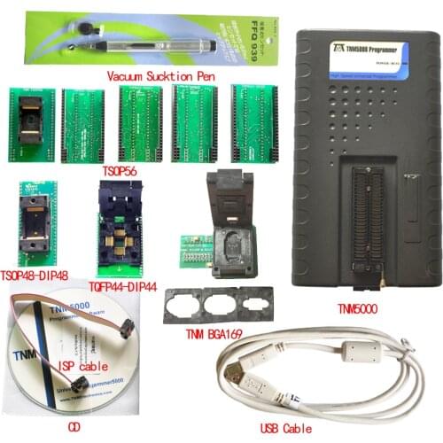 TNM5000 USB ISP EPROM Programmer recorder+TSOP48+TSOP56+BGA169+QFP44 adaptersSupport Flash Memory,EEPROM,FPGA,Laptop/Notebook IO