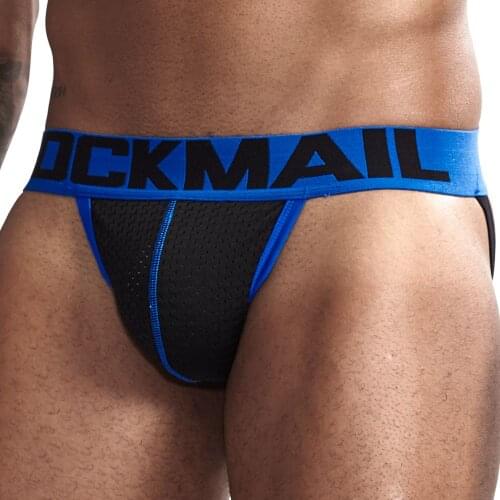 Athletic Supporter Mens Jockstrap Thong Underwear , Sexy Mesh Low Rise Breathable Performance Jock Strap Gay Underwear