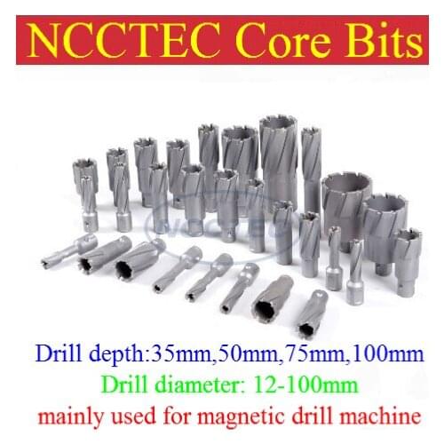 [1.4'' 35mm drill depth] 21mm 22mm 23mm 24mm 25mm diameter Tungsten carbide drills bits for magnetic drill machine FREE shipping