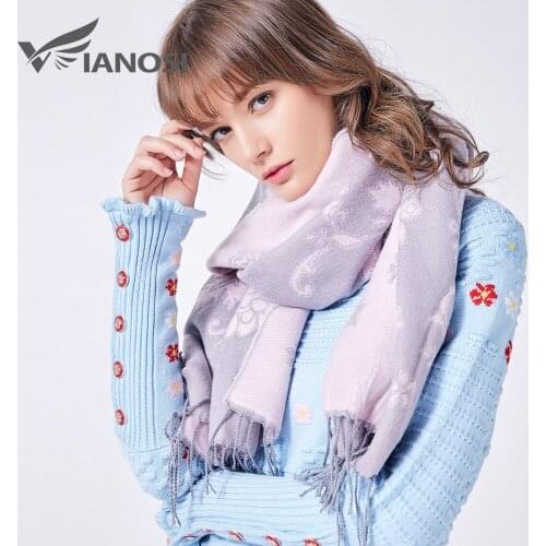[VIANOSI] 2020 Winter Scarf Women Warm Foulard Warm Scarves Fashion Casual Scarfs Cashmere Bufandas Hombre