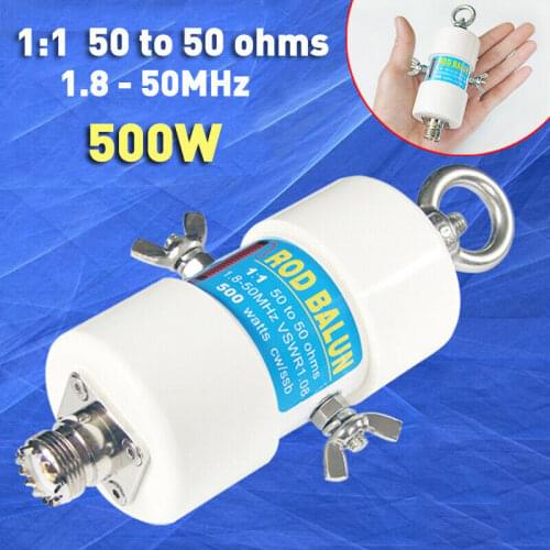 500W 1:1 Waterproof HF Balun for 160m - 6m Bands (1.8 - 50MHz) Waterproof DIY inverted V antenna