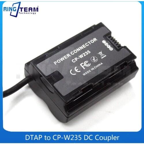 10V-18V V-Mount DTAP PTAP to CP-W235 DC Coupler NPW235 Dummy Battery for FUJIFILM X-T4 XT4 Digital Cameras