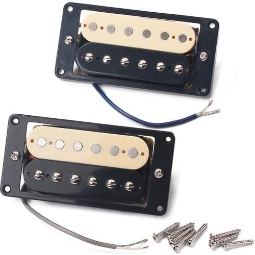Guitar Humbucker Pickup 2Pcs 50mm/52mm Humbucker Dual Coil Neck Bridge Pickup Set for Electric Guitar Electric Guitar Accessorie