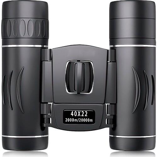 40x22 Mini Binoculars Portable Mini Folding Telescope BAK4 FMC 2000M Long Range HD 40X Optics Zoom Binoculars for Travel Camping