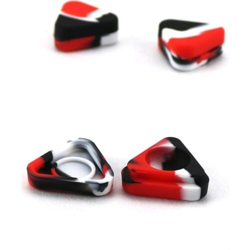 5pcs 1.5ml tri angle silicone wax jars disposable bho dab weed container non stick oil slick extract bho oil concentrate jar