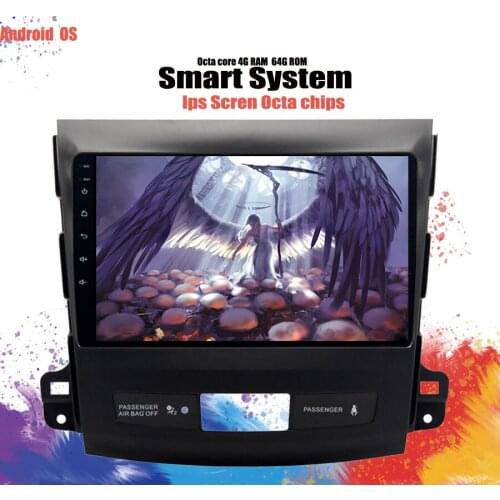 IPS 9" Android 10.0 Car dvd GPS Player Navi stereo for Mitsubishi Outlander 2006-2014 Auto Radio Multimedia WIFI 4G SIM audio