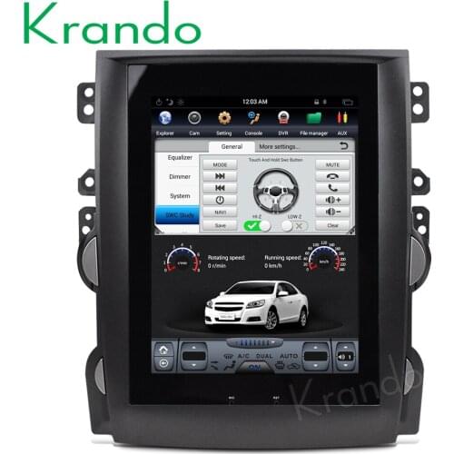 Krando Android 9.0 4G RAM 10.4" Tesla Vertical Touch Screen Car Multimedia Player Auto Radio for Chevrolet Malibu 2013-2015