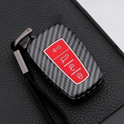 ABS Silicone Car Remote Key Case Cover For Toyota Camry CHR Corolla RAV4 Avalon Land Cruiser Prado Prius 2 3 4 Buttons Key Case