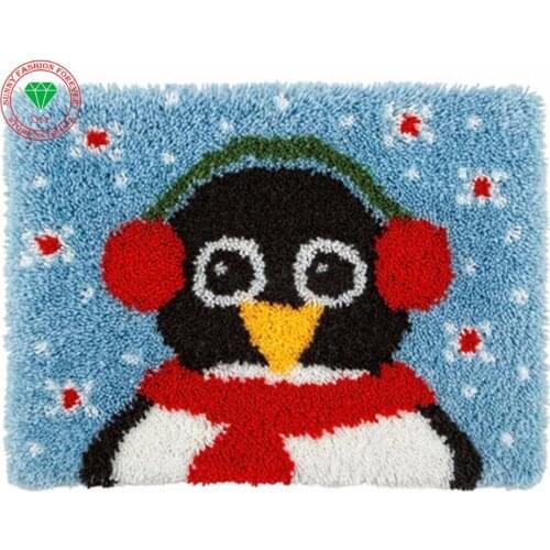 Diy Needlework Cartoon Carpet embroidery Latch hook rug kit carpet Patchwork Knitting cross-stitch stitch thread cushion Carpets