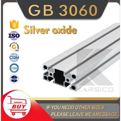 Other 3060 GB U Slot Aluminum Profile Extrusion Length 1000mm CNC Parts China Standard Anodized Linear Rail for DIY 3D Printer