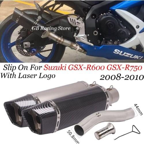 Motorcycle modified exhaust muffler middle connection tube Escape Moto For suzuki GSX-R600 GSX-R750 2008-2010 gsxr600 gsxr750