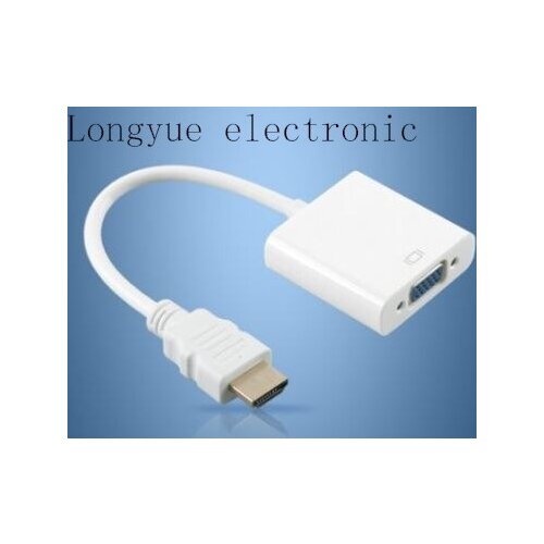 10pcs/lot pc laptop to projector hdmi to vga cable converter adapter hdmi vga video convertor hdmi-vga cable male to female