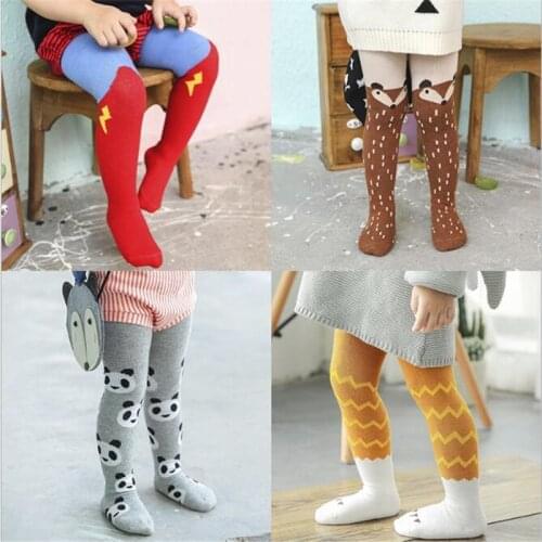 YWHUANSEN 0-3 Years Cartoon Boys Girls Pantyhose Popular Cotton Tights for Baby Boys Girls Kids Children Stocking Toddler Tights