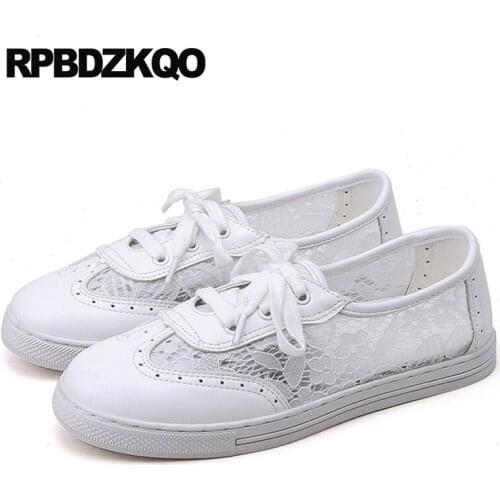 Trainers 2019 10 White Large Size Sneakers Wide Fit Shoes Ladies Brogue Women 33 Lace Up 11 Sandals Breathable Japanese Designer