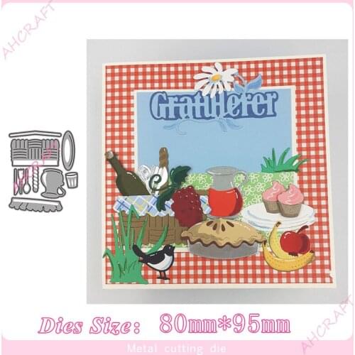 Kitchenware and Tableware Metal Cutting Dies for diy Scrapbooking Photo Album Decorative Embossing PaperCard Crafts Die2020