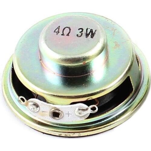 4 Ohms 3 W Metal Round Magnet Speaker 2 PCS