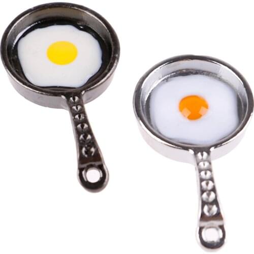 1/12 Scale Dollhouse Miniature Frying Egg Pans for 12th Dolls House Kitchen Accessories Doll House Decor