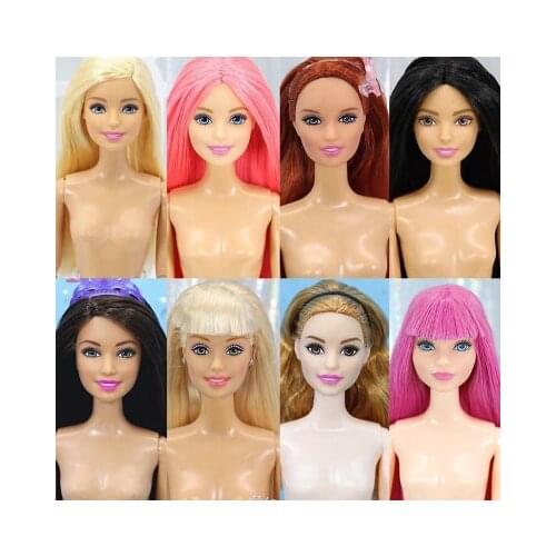 New 29cm Naked Doll Body for Doll Accessories Baby Girls Doll Toys for Girls Genuine Doll Head for Barbie Doll Toys Girls Gift