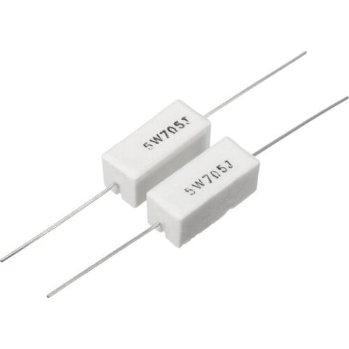 New High-Quality Resistor 5W705J 10PCS Resistor Instrument for Battery Tester