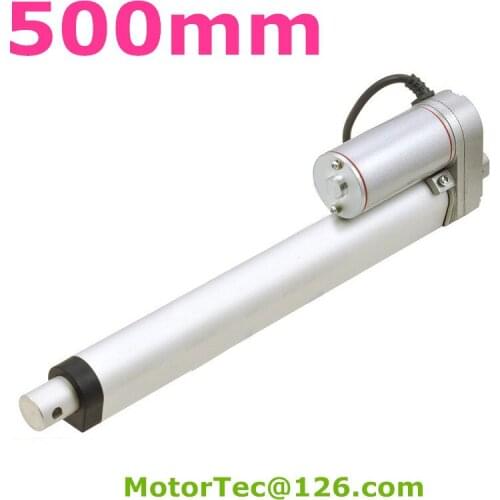 New 500mm stroke 100mm/s speed 1500N 150KG load capacity heavy duty 12V 24V small linear actuator