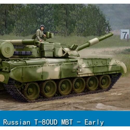 1/35 Indoor Gifts Trumpeter 09581 Early Russian T-80UD MBT Static Tank Plastic Armor Model Decoration TH19351-SMT2