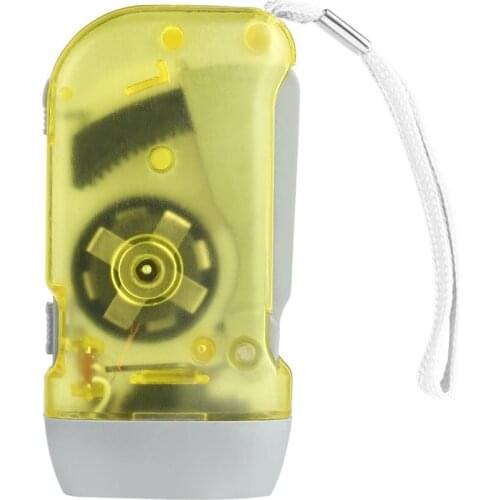 Portable 3 LED Dynamo Wind Up Flashlight Hand-pressing Crank NR No Battery Torch Hot Sale Outdoor Tool