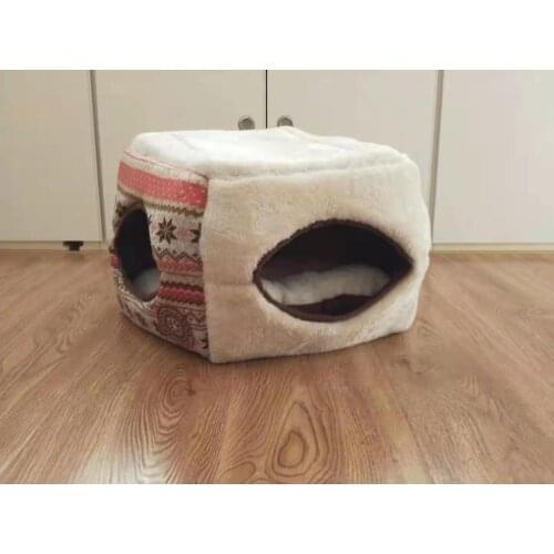 Christmas snow series foldable deformable Dog Kennel Pet Nest Sofa