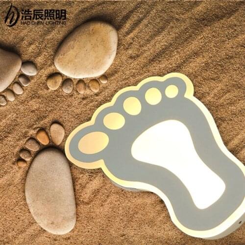 Modern LED lamp Feet wall lamp corridor aisle stairs bedroom living room Cute ankle creative wall lights lighting ZA918520