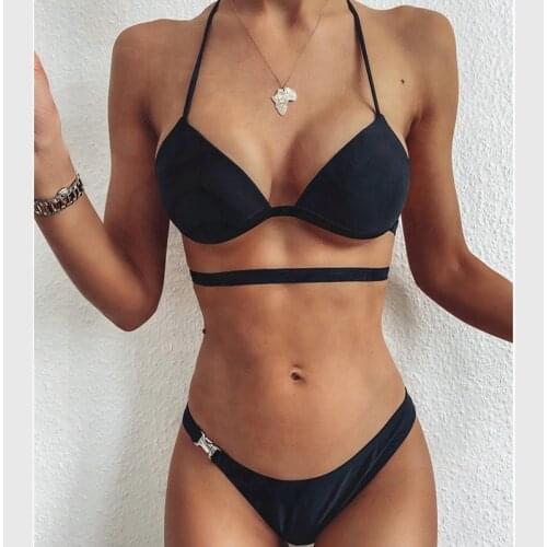 String Bikini Swimwear Push Up Sexy Swimsuit Bathing Suit Biquinis Swimming Suit for Women Maillot De Bain Femme Monokini