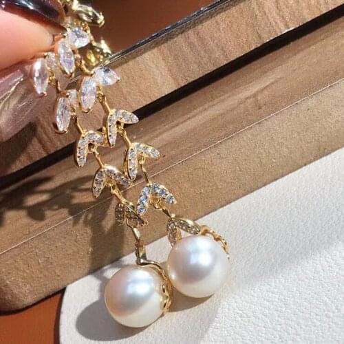 Wedding Gift 925 Sterling Silver Earrings Findings Settings Base Mountings Parts Mounts for Pearls Agate Crystal Stones Jade