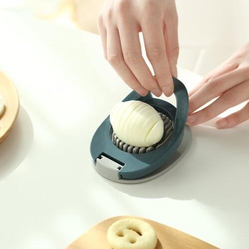 Japanese 2in1 Cut Multifunction Kitchen Boiled Egg Slicer Sectione Cutter Mold Flower Edges Gadgets Quality Egg Cutter Tools