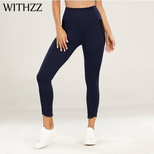 WITHZZ Womens Running Quick-Dry Casual Sports Pants High-Waist Stretch Female Leggings