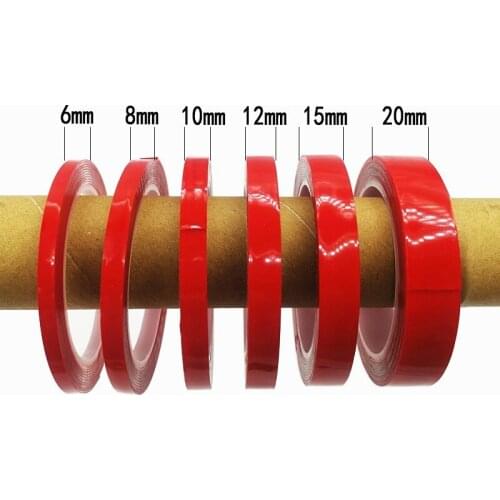 1PC 3 Meter 6/8/10/15MM Double-sided Adhesive Tape Strong Transparent Acrylic Foam Adhesive Tape No Traces Adhesive Stickers