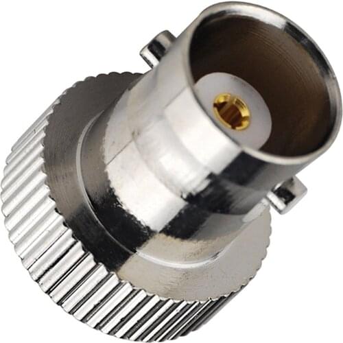 100PCS RF Coaxial Adapter SMA Male to BNC Female RF Connectors Silver Plated