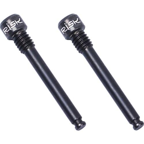 2pcs RISK Titanium M4x26mm Bolts Ultralight Bicycle Oil Disc Brake Pads Thread Pins for SHIMANO XT Hydraulic Disc Brake