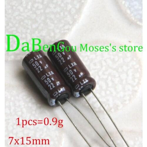 50v 22uf +/-20% NCC LXA Capacitance 100% Original New Audio Capacitors Electrolytic Capacitor Radial 6.5x15mm
