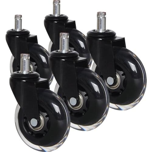 Office Chair Casters Hard Floor Casters Premium Caster Wheels for Parquet Laminate Swivel Chair Wheels for Desk Chair Office Cha