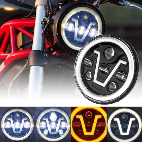 7 inch LED Headlight For Harley Touring Ultra Classic Street Glide Road King Yamaha Motorcycle Headlamp