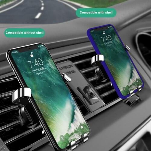 Air Outlet Clip Mounts Stand Car Phone Holder Air Outlet Support Frame GPS Gravity Navigation Bracket Navigation Fixture