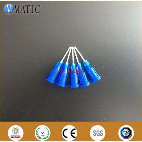 Free Shipping 100Pcs 22G Blue 0.5'' Polypropylene Glue Dispensing Needles 1/2 Inch