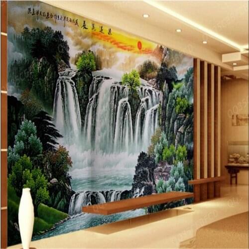 Beibehang Large Custom Wallpapers Mural Paintings Lively Landscape Paintings Living Room Bedroom Background 3d wallpaper