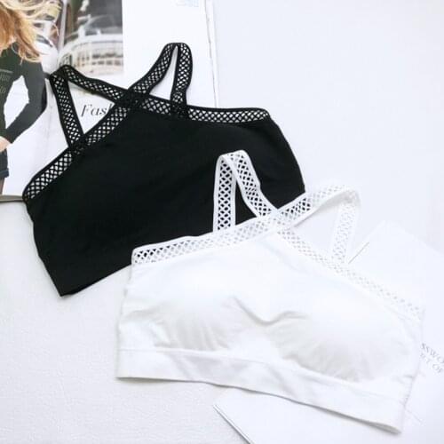 Women Halter Tube Top Cross Sexy Everyday Bra Padded Seamless Tube Girls Bra Bralette Intimates 21cn new Bras