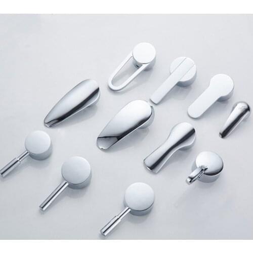 Chrome Plated Faucet Handle Switch faucet Handle Replacement Cartridge Valve Bathroom Kitchen