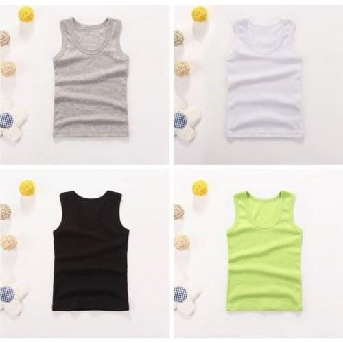 Baby Boys Vest Summer Kids Underwear Cotton Girls Undershirts Baby Camisole Shirts For Children