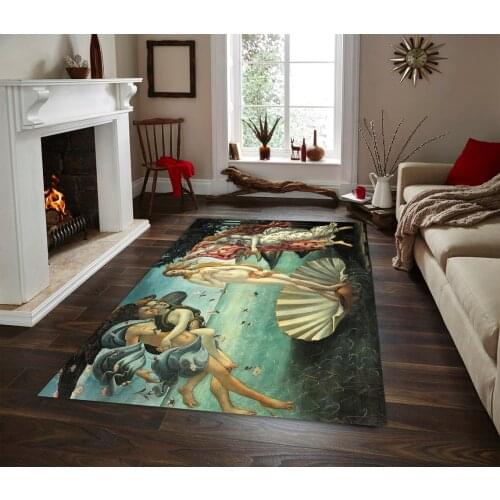 Birth of Venus Pattern Non-Slip floor Carpet, teenagers carpet Modern carpet, 3d digital printing carpet soft carpet, fan Carpet