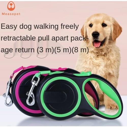 Dog rope nylon automatically telescopic traction rope pet supplies cat accessories pet dog harness dog harness