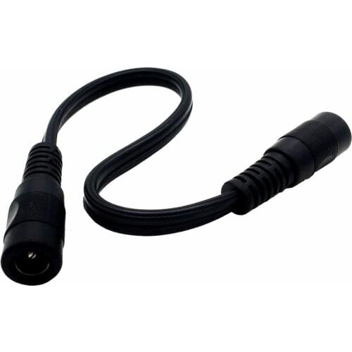 DC 5.5 2.1 18AWG female to female dc Power flat Cable Extensions Plug Cable for Led Strip/IP Camera/Power Supply/AC DC Adapter